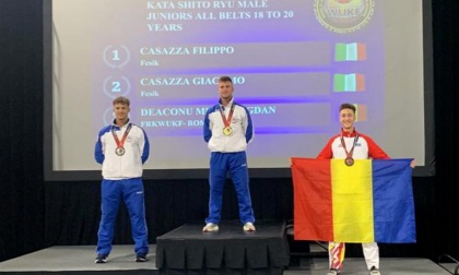 I fratelli Casazza di Agrate sul tetto mondiale del Karate