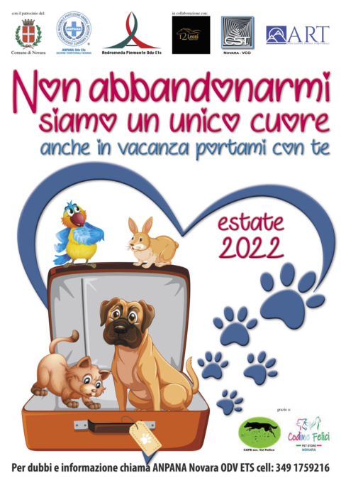Anpana Novara: Non abbandonarmi siamo un unico cuore