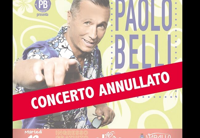 Covid nel team di Paolo Belli. Annullato concerto all’Alpàa stasera