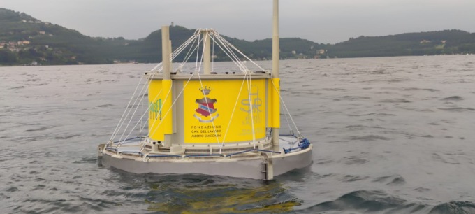 Riposizionata la boa limnologica sul lago d’Orta