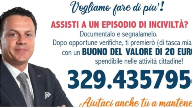 Varallo una “taglia” sui vandali: vicesindaco paga 20 euro a chi scopre gli autori