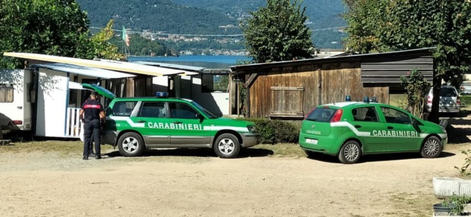Sequestrato campeggio abusivo sul Lago D’Orta