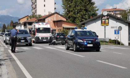 Dormelletto uomo investito da una moto mentre attraversava sulle strisce