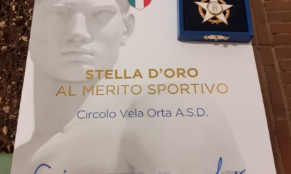 Al Circolo Vela Orta la Stella d'oro del Coni