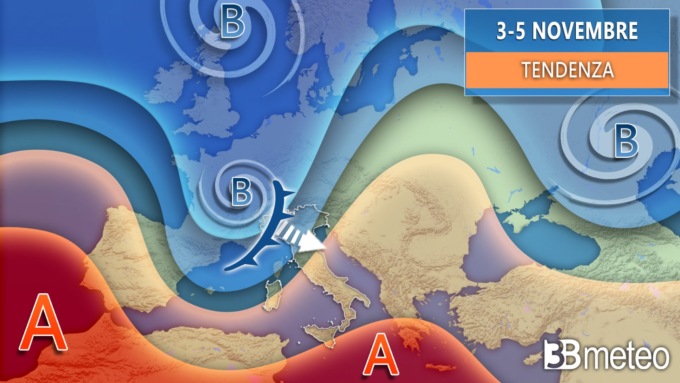 Svolta autunnale in vista nella seconda parte della settimana: il meteo