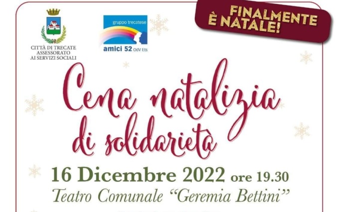 Cena natalizia di solidarietà a Trecate