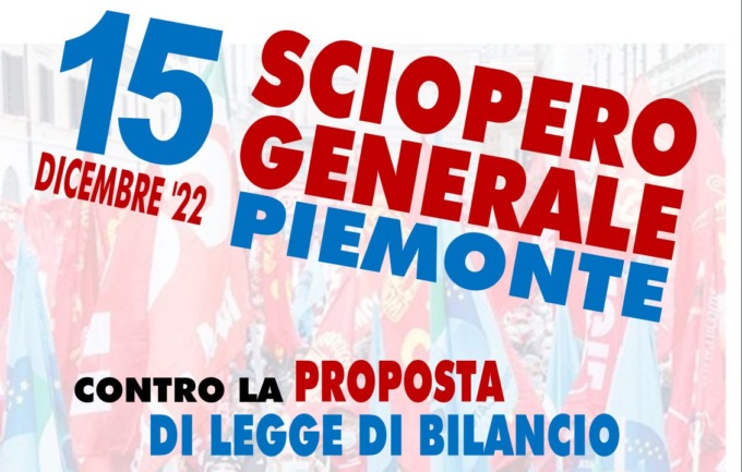 Giovedì 15 sciopero generale contro la legge di bilancio