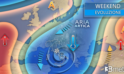 Ciclone mediterraneo porterà freddo, neve a quote basse e burrasche di vento