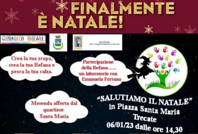 Venerdì a Trecate “Salutiamo il Natale”
