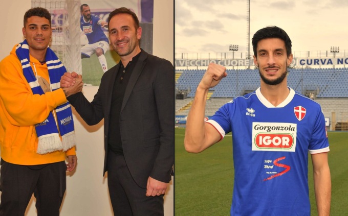Il Novara FC a Trieste con Spalluto e Ariaudo