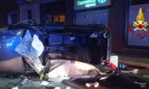 Novara auto si ribalta: 44enne grave