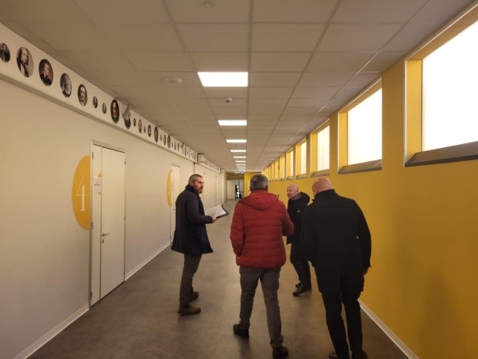 Sopralluogo per gli ampliamenti al complesso scolastico di Via Moro a Borgomanero
