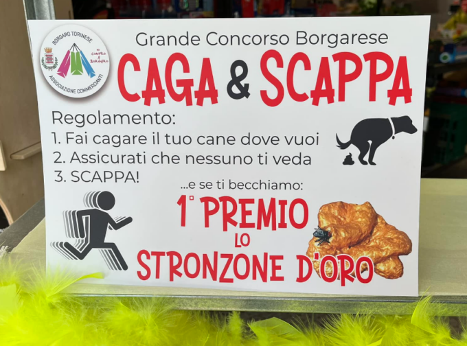 Il provocatorio “concorso” per dichiarare guerra alle deiezioni canine