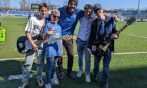 La band aronese "The Prefe" ha suonato allo stadio di Novara