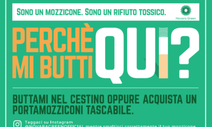 Novara Green contro l'abbandono a terra dei mozziconi