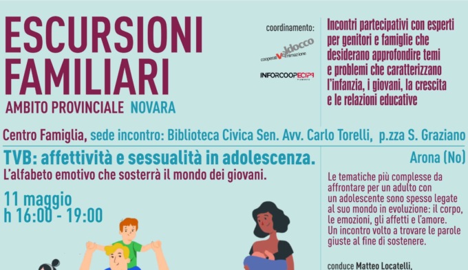 Escursioni familiari: incontri formativi di sostegno alla genitorialità ad Arona