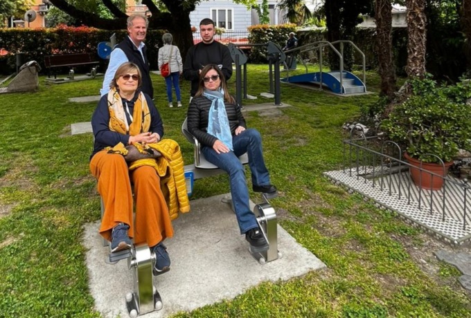 Il parco attrezzato per la Terza Età a Verbania compie un anno e fa scuola