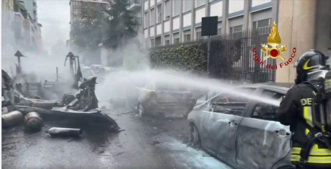 Per l’esplosione in centro a Milano controlli su una ditta di Cerano