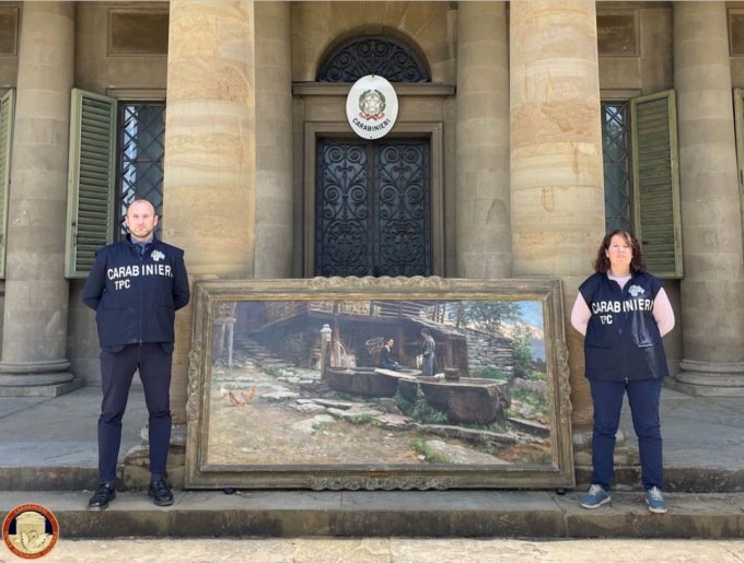 Dipinto trafugato ad Arona nel 1997 trovato dai carabinieri e restituito al proprietario