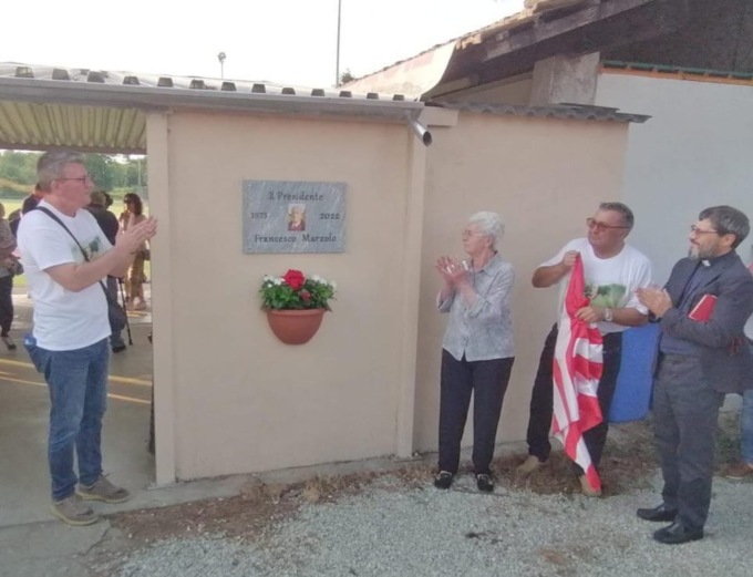 Campo sportivo di Recetto intitolato a Francesco Marzolo