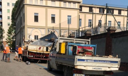 Interventi all'Iti Omar: cantiere e sopralluogo