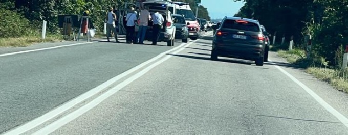 Tamponamento a catena sulla statale 32