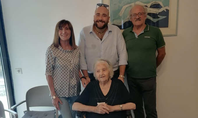 Alla Residenza San Gaudenzio festa per le 101 primavere di Ines