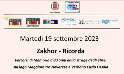 Percorsi di Memoria a 80 anni dalla strage degli ebrei: totem commemorativo a Novara