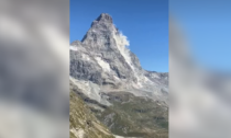 Frana sul Cervino: il video del crollo con la nube polverosa