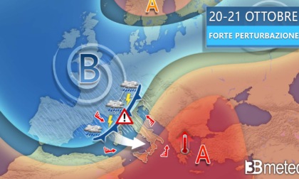 L’autunno mostra i muscoli: in vista un’ondata di maltempo sull’Italia con nubifragi e forti venti