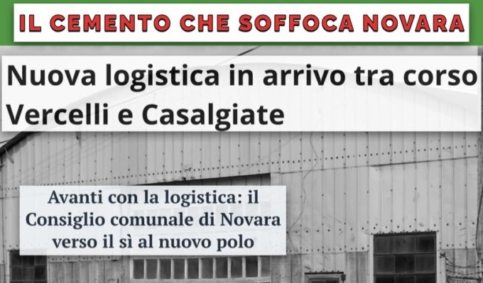 Nuova logistica tra corso Vercelli e Casalgiate, Pd: “Il cemento soffoca Novara”