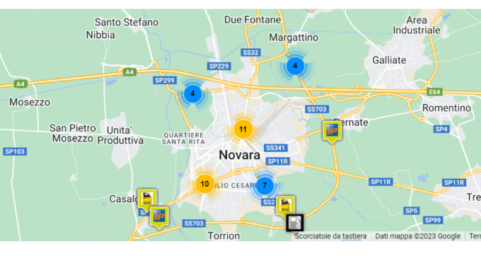 Benzina sotto 1,9 euro al litro: i distributori più economici a Novara