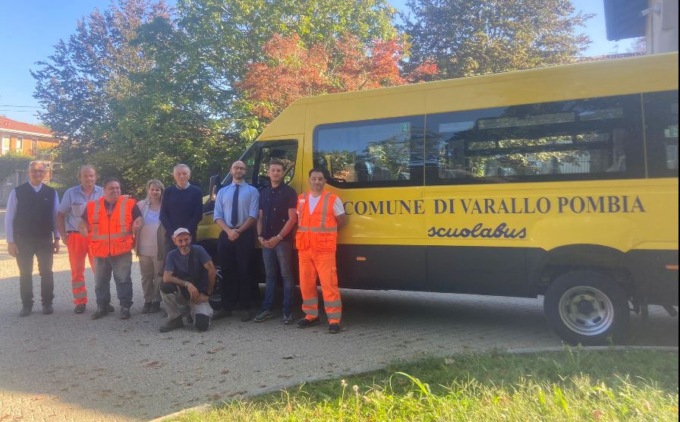 Nuovo scuolabus per i bambini di Varallo Pombia