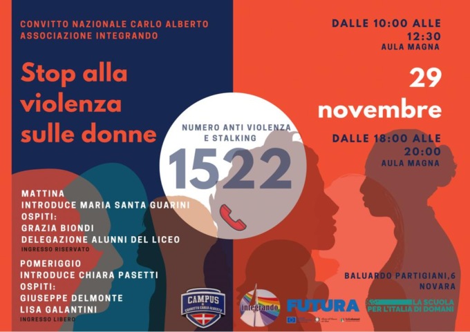 Il Convitto Carlo Alberto protagonista di una giornata per dire “no” alla violenza contro le donne