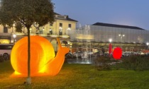 Per tre mesi tante chiocciole giganti illumineranno piazza Garibaldi