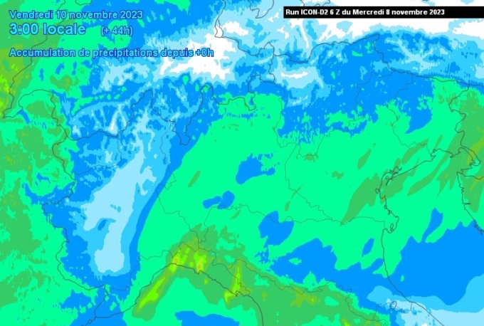 Domani arriva una rapida perturbazione con pioggia e deboli nevicate in quota