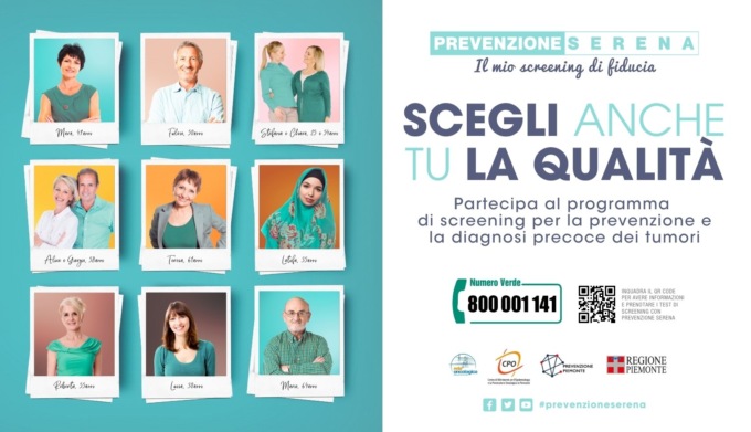 Al via nell’Asl No la campagna di comunicazione del programma piemontese di screening dei tumori Prevenzione Serena