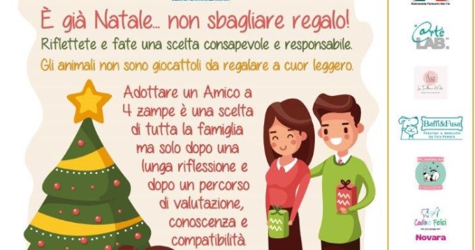 Anpana Novara: “Gli animali non sono giocattoli da regalare a cuor leggero”