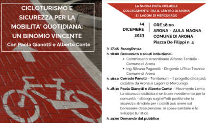 La nuova ciclabile dal centro di Arona ai Lagoni: domani la presentazione