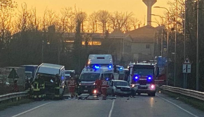 Incidente a San Martino sulla statale 11
