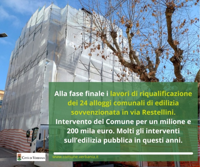 Verbania efficientamento energetico in 24 alloggi di edilizia sovvenzionata