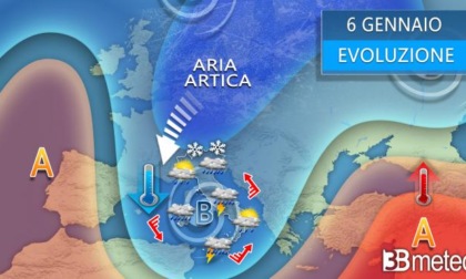 La Befana porta pioggia, vento e neve: in arrivo la prima irruzione artica del 2024