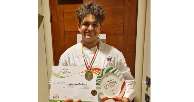 Campionati della cucina italiana: medaglia d’oro al novarese Lorenzo Bellotti