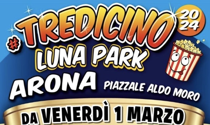 Venerdì 1 marzo apre il Tredicino: in arrivo 70 attrazione