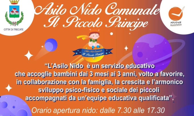 Trecate asilo nido “Piccolo Principe”: dal 15 le iscrizioni per il prossimo anno scolastico