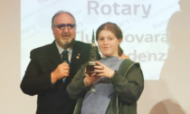 Studenti meritevoli: il Rotary San Gaudenzio ha premiato Francesca