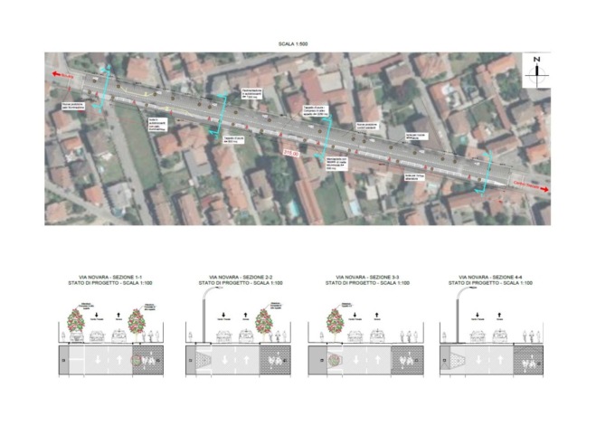 Al via i lavori per la riqualificazione di via Novara a Trecate
