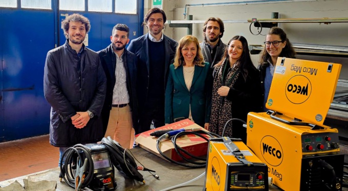 Il Gruppo Giovani Imprenditori di Cnvv dona una saldatrice alle scuole