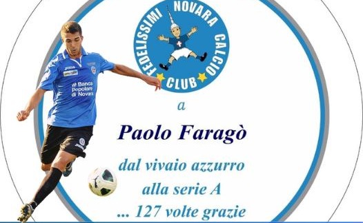 Premio “Fedelissimi” per Faragò: dal vivaio azzurro del Novara alla serie A