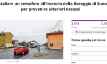 "Installare un semaforo alla Baraggia di Suno": la petizione online raggiunge 2500 firme